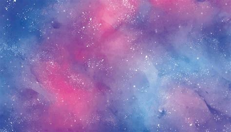 Original Galactic watercolor pink and purple Watercolor Painting ...