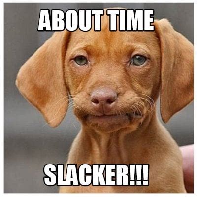 Meme Creator - Funny ABOUT TIME SLACKER!!! Meme Generator at ...