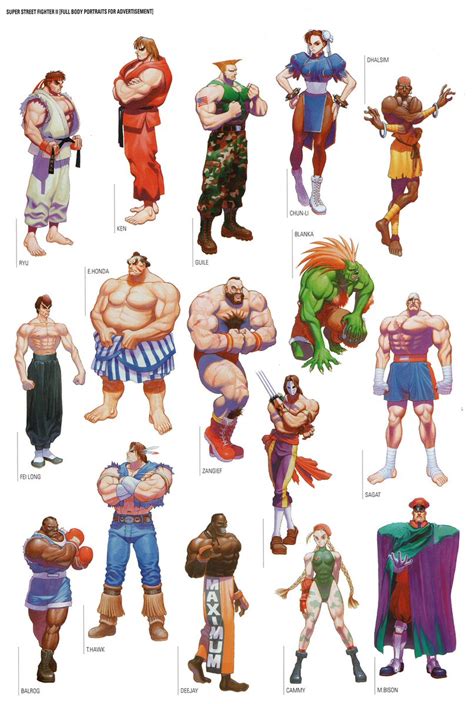 Super Street Fighter 2 All Characters : r/90s