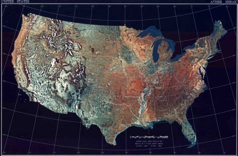 Map of USA (Satellite Map) : Worldofmaps.net - online Maps and Travel ...