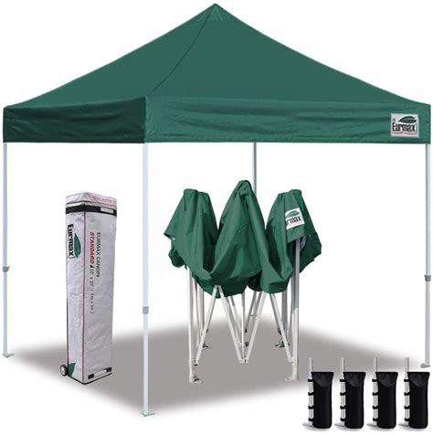 Eurmax 10'x10' Ez Pop Up Canopy Tent Commercial Instant Canopies with ...