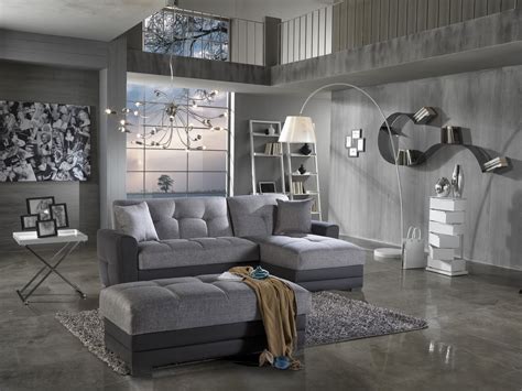 Salas modernas color gris