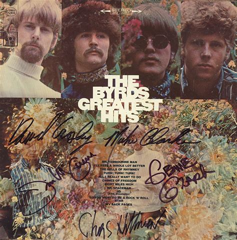 The Byrds Band Signed Greatest Hits Album - Artist signed collectibles ...