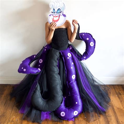 Girl's Ursula Inspired Sea Witch Costume,villain, Party Age 3 up to 12 ...