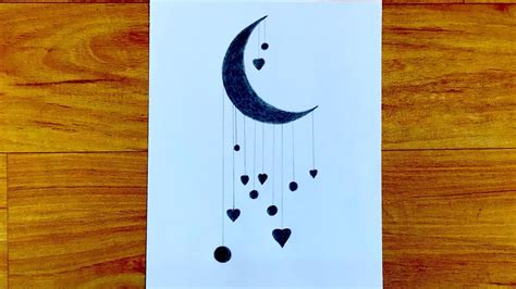 Moon Drawing Ideas How To Draw A Moon Sketch - dansk-butik