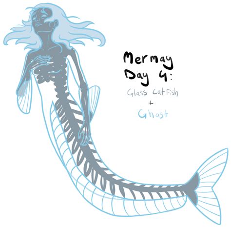 Mermay day 4: glass catfish + ghost by DarkNymfa on DeviantArt