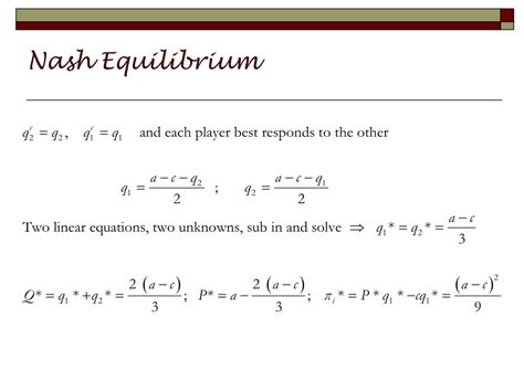 PPT - Nash equilibrium PowerPoint Presentation, free download - ID:1829865