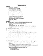 Comprehensive Guide to Catheter Insertion Procedure | Course Hero