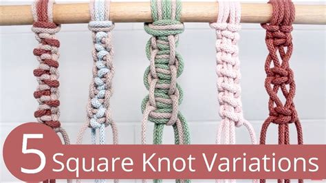 5 Square Knot Variations for Macrame Projects, DIY MACRAME