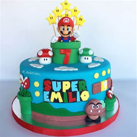 Super Mario Cake, Food & Drinks, Homemade Bakes on Carousell