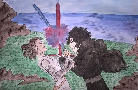 Rey VS Kylo Ren by nymeriadire on DeviantArt