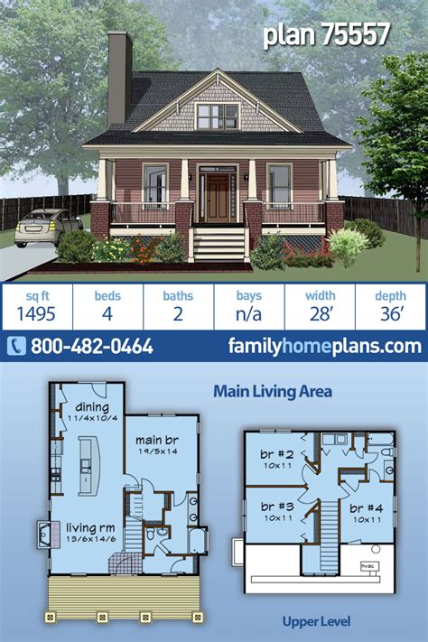 Craftsman Style House Floor Plans - floorplans.click