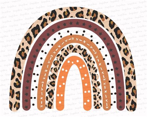 Cheetah Print Rainbow Leopard Rainbow PNG Clipart Instant | Etsy