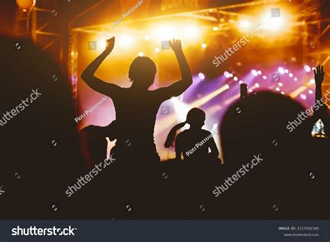 Happy Crowd Music Festival Stock Photo 2157581585 | Shutterstock