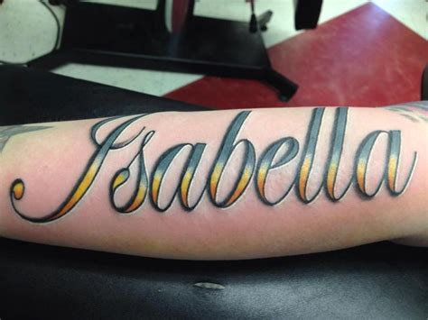 Isabella in color script by Izzy Morales: TattooNOW