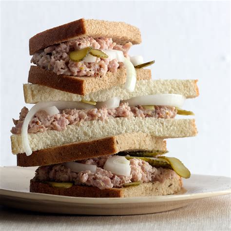 Deviled Ham and Pickle Sandwiches Recipe | Epicurious