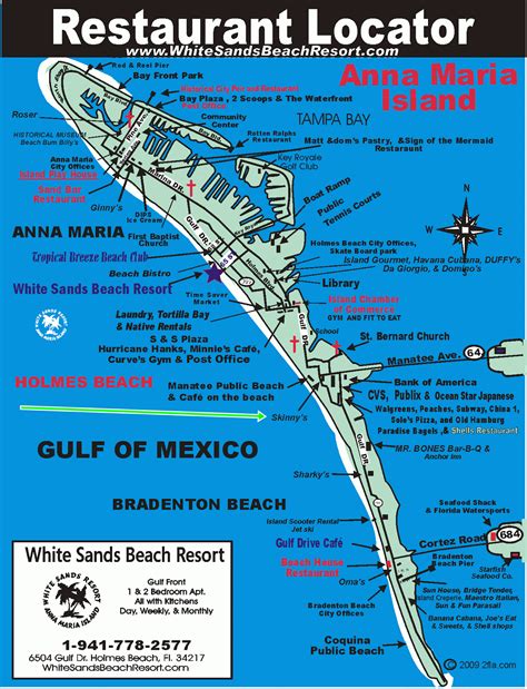 Anna-Maria-Island-Florida-Restaurant-Map.gif 1,225×1,600 pixels | Anna ...