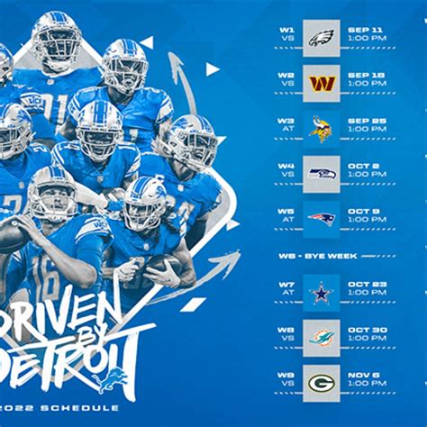 Detroit Lions Schedule 2024 Printable - Jane Roanna