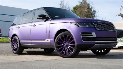 2020 Range Rover SV Autobiography we did a Matte Metallic Purple vinyl ...