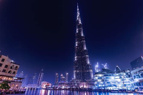 Burj Khalifa Dubai Night Wallpaper,HD World Wallpapers,4k Wallpapers ...