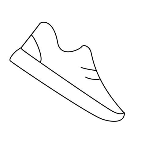 Shoe line icon on white background. Vector illustration. 8249830 Vector ...