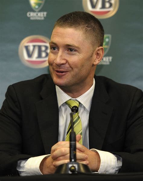 Michael Clarke addresses the press after being appointed Australia's ...