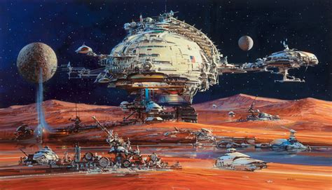 Space Settlement by John Berkeyley | Space art, Sf art, 70s sci fi art