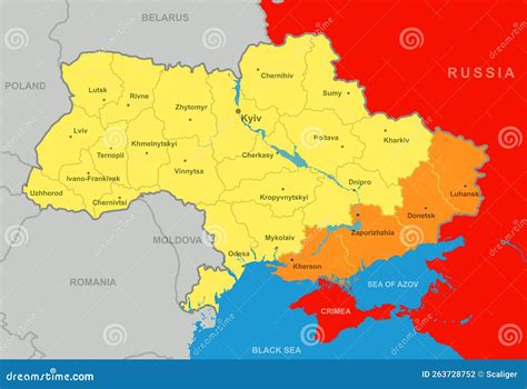 Ukraine Map after Referendums in Donetsk, Luhansk, Kherson and ...