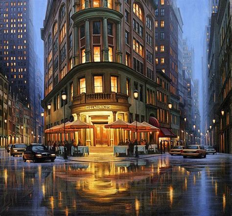 Beautiful Night Cityscapes Paintings | Miles and Smiles Away in 2019 ...