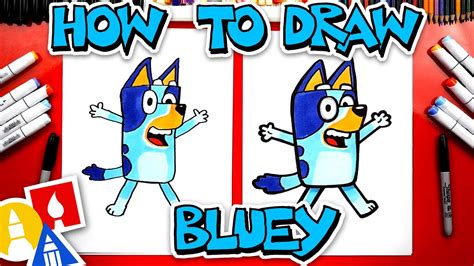 How To Draw Bluey - YouTube