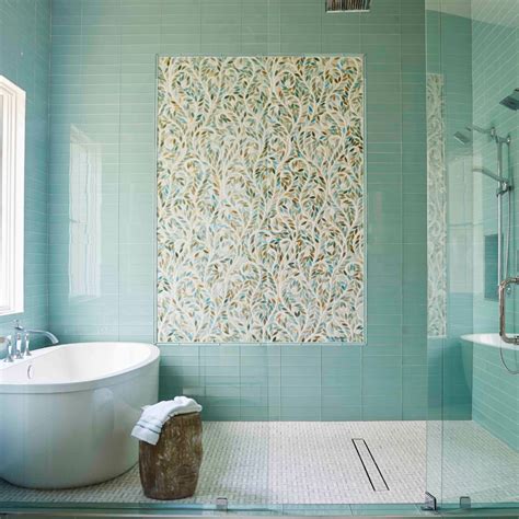 Coastal Resort-Style Spacious Master Bath | Mosaic tile designs, Mosaic ...