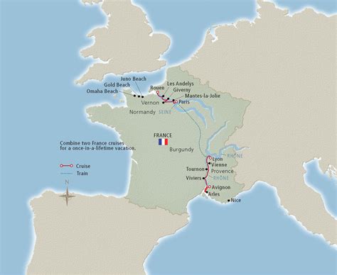 Rhone River Map