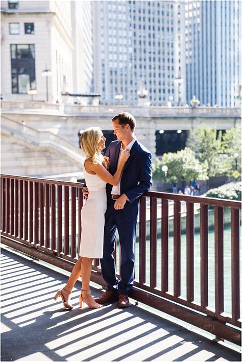 Lauren and Trevor's Classy Chicago Engagement Session | Rachael ...