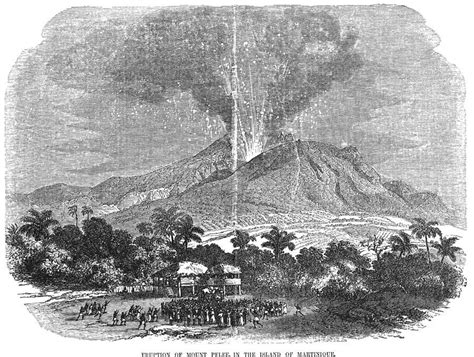 Mt. Pelee Eruption, 1855 by Granger | Pelee, Geology, Nature