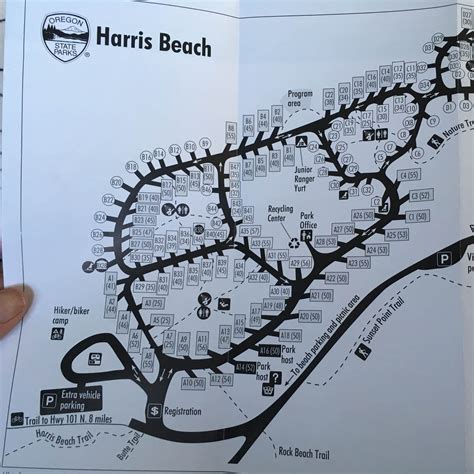 Harris Beach State Park Campground Map