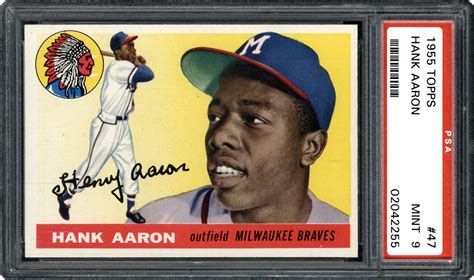 1955 Topps Hank Aaron | PSA CardFacts™