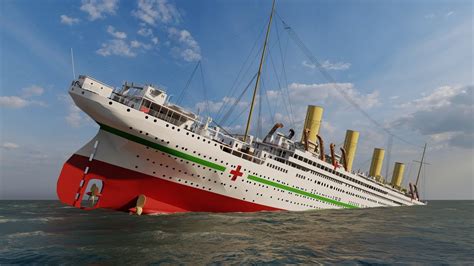 Sinking Of The HMHS Britannic - YouTube