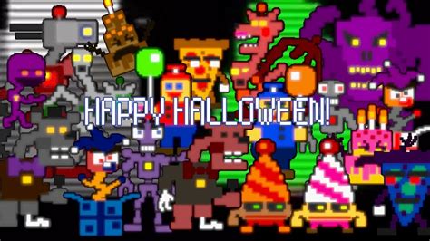 Fnaf World Halloween Edition Characters Songs - YouTube