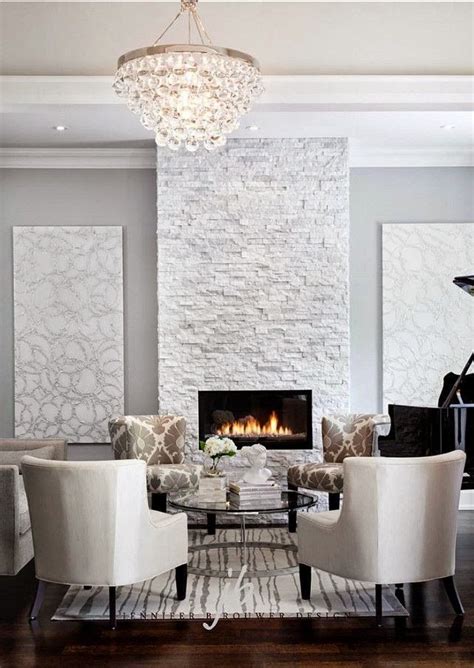 Elegant Residences™ | White stone fireplaces, Stacked stone fireplaces ...