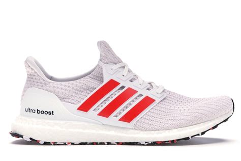 adidas Ultra Boost 4.0 Cloud White Active Red - DB3199