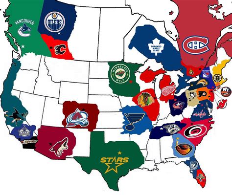 NHL MAP! | Hockey Is Life! | Pinterest | Hockey, Ice hockey and Hockey ...