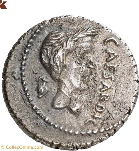 Marcus Antonius and Iulius Caesar AR Denarius, Cisalpine