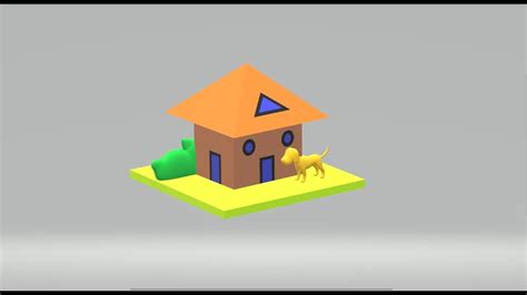 3d house in ms paint 3d | ms paint 3d hindi - YouTube