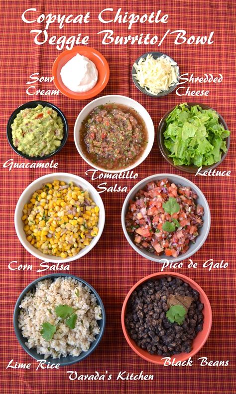 Copycat Chipotle Veggie Burrito/Bowl