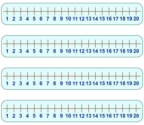 Printable Number Line 1-20