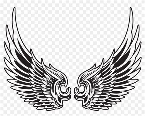 Original Art, Wings, Draping - Eagle Wings Vector Tattoo - Free ...