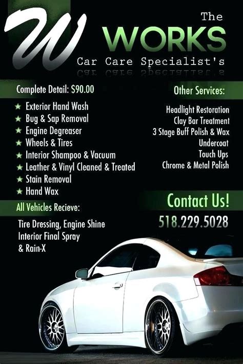 auto detailing flyer template gallery of auto detailing flyer | Car ...