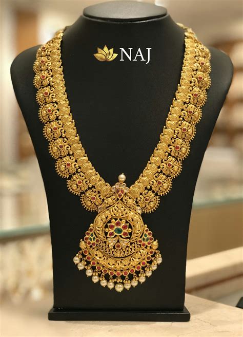 21 Most Beautiful Traditional Gold Necklace & Haram Designs! • South ...