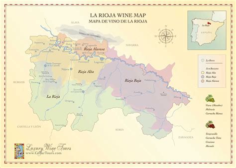 La Rioja Wine Map (2657×1890) Rioja Wine Region, Wine Region Map ...