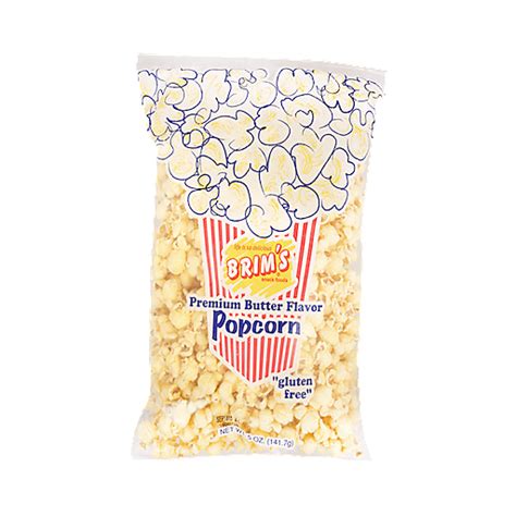 Brims Snack Foods Popcorn, Premium, Butter Flavor | Cheese & Puffed ...